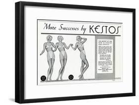 Advert for Kestos Lingerie 1936-null-Framed Art Print