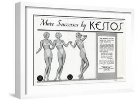 Advert for Kestos Lingerie 1936-null-Framed Art Print