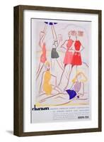 Advert for Krepe-Tex Bathing Costumes, 1935-null-Framed Giclee Print