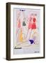 Advert for Krepe-Tex Bathing Costumes, 1935-null-Framed Giclee Print