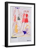 Advert for Krepe-Tex Bathing Costumes, 1935-null-Framed Giclee Print