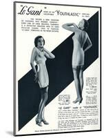 Advert for Le Gant Corsets 1935-null-Mounted Art Print