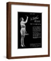 Advert for Le Gant Corsets for the Larger Women 1936-null-Framed Art Print