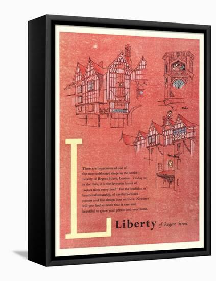 Advert for Liberty Shop-null-Framed Stretched Canvas