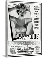 Advert for Maiden Form Bra with Uplift 1936-null-Mounted Art Print