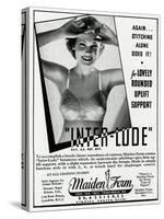Advert for Maiden Form Bra with Uplift 1936-null-Stretched Canvas