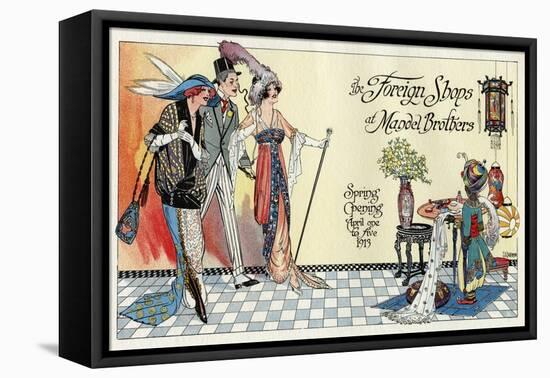 Advert for Mandel Brothers Department Store 1913-SD Zuckerman-Framed Stretched Canvas