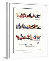 Advert for 'Manfield' Shoes-null-Framed Giclee Print