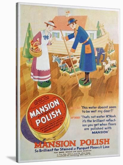 Advert for Mansion Antiseptic Floor Polish, 1933-null-Stretched Canvas