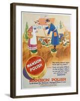 Advert for Mansion Antiseptic Floor Polish, 1933-null-Framed Giclee Print