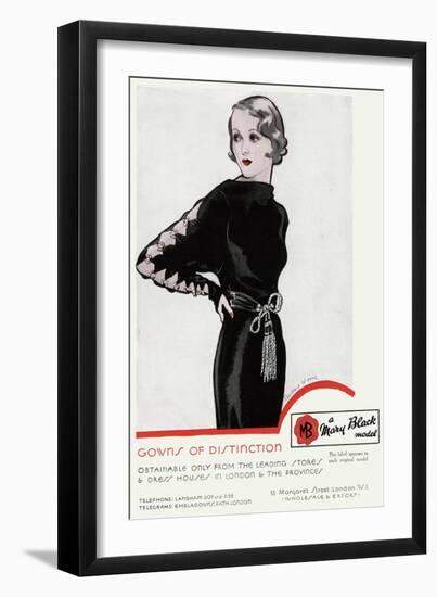 Advert for Mary Black Model 1934-null-Framed Art Print