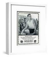 Advert for Meakers Mens Swimwear 1927-null-Framed Art Print