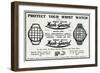 Advert for Mesh-Guard Wrist Watch 1918-null-Framed Art Print