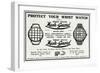 Advert for Mesh-Guard Wrist Watch 1918-null-Framed Art Print