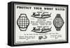 Advert for Mesh-Guard Wrist Watch 1918-null-Framed Stretched Canvas