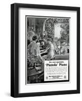 Advert for Pianola Piano 1914-null-Framed Art Print