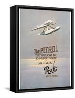 Advert for Pratts Ethyl Petrol, C1928-null-Framed Stretched Canvas