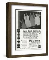 Advert for Ribana Pure Wool Bathing Suits 1931-null-Framed Art Print