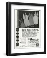 Advert for Ribana Pure Wool Bathing Suits 1931-null-Framed Art Print