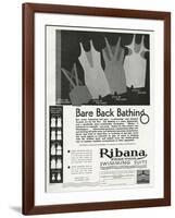 Advert for Ribana Pure Wool Bathing Suits 1931-null-Framed Art Print