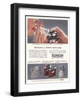 Advert for 'Ronson' Lighters-null-Framed Giclee Print