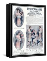 Advert for Royal Worcester Corsets 1922-null-Framed Stretched Canvas