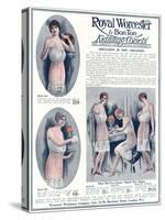 Advert for Royal Worcester Corsets 1922-null-Stretched Canvas