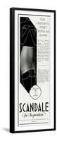 Advert for Scandale Suspenders 1936-null-Framed Premium Giclee Print