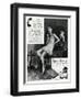 Advert for Stockings by Bear Brand 1934-null-Framed Art Print