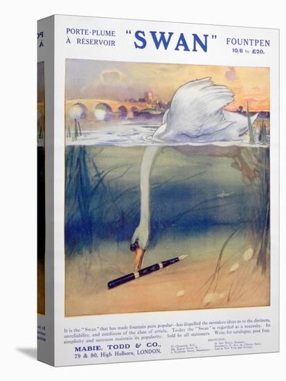Advert for Swan Fountain Pens, C1906-null-Stretched Canvas