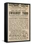 Advert for Sweeney Todd the Demon Barber of Fleet Street-null-Framed Stretched Canvas