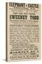 Advert for Sweeney Todd the Demon Barber of Fleet Street-null-Stretched Canvas