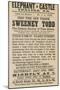 Advert for Sweeney Todd the Demon Barber of Fleet Street-null-Mounted Giclee Print