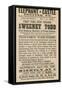 Advert for Sweeney Todd the Demon Barber of Fleet Street-null-Framed Stretched Canvas