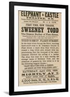 Advert for Sweeney Todd the Demon Barber of Fleet Street-null-Framed Giclee Print