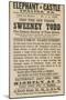 Advert for Sweeney Todd the Demon Barber of Fleet Street-null-Mounted Premium Giclee Print