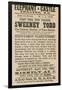 Advert for Sweeney Todd the Demon Barber of Fleet Street-null-Framed Giclee Print