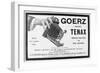 Advert for the Goerz Pocket Tenax Camera, 1909-null-Framed Giclee Print