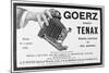 Advert for the Goerz Pocket Tenax Camera, 1909-null-Mounted Giclee Print