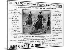 Advert for the "Hart" Patent Safety Cycling Skirt, C.1897-null-Mounted Giclee Print