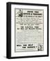 Advert for the R.S.P.C.A Fund for Sick Wounded Horses 1915-null-Framed Art Print