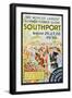 Advert for the Southport Flower Show, Lancashire, 1936-null-Framed Giclee Print