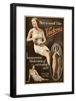 Advert for Vendonis Womens Underwear-null-Framed Art Print