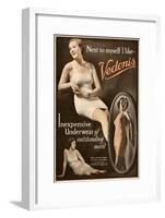 Advert for Vendonis Womens Underwear-null-Framed Art Print