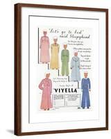 Advert for Viyella Children's Sleepwear 1936-null-Framed Giclee Print