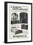 Advert for Waring Furniture Suite in Walnut-null-Framed Art Print