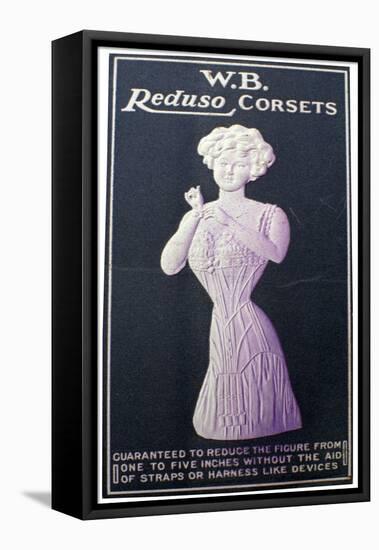Advert for Wb Reduso Corsets, 1900s-null-Framed Stretched Canvas