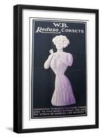 Advert for Wb Reduso Corsets, 1900s-null-Framed Giclee Print