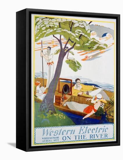 Advert for Western Electric Company Wireless Frame Aerial Sets, 1923-null-Framed Stretched Canvas