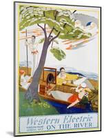 Advert for Western Electric Company Wireless Frame Aerial Sets, 1923-null-Mounted Giclee Print